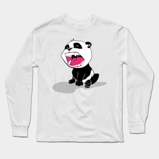 Screaming Panda Cub Long Sleeve T-Shirt